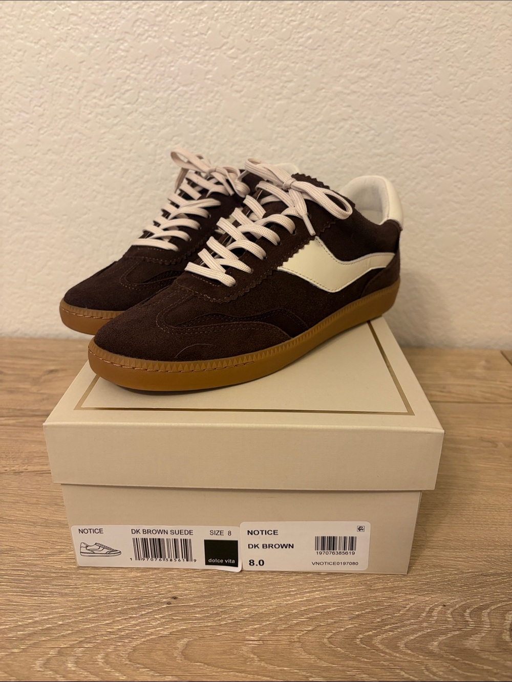 Dolce Vita Notice Sneakers Dark Brown Suede